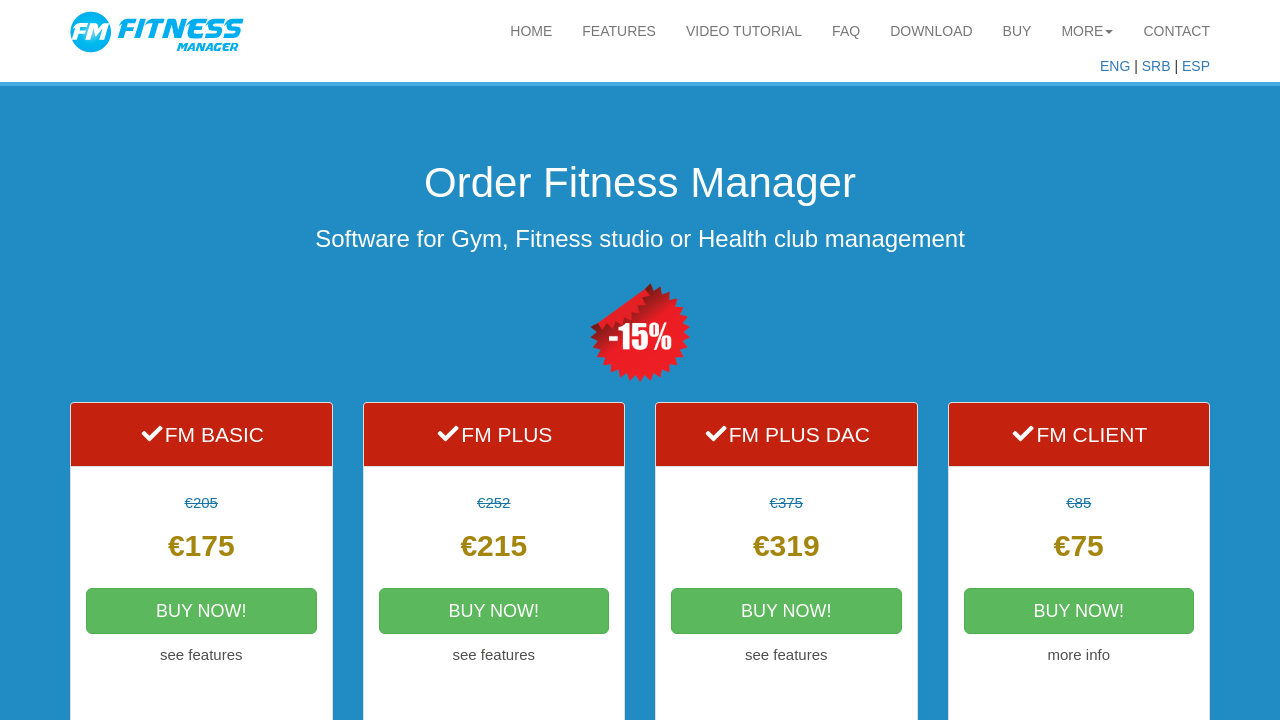 Fitness Manager